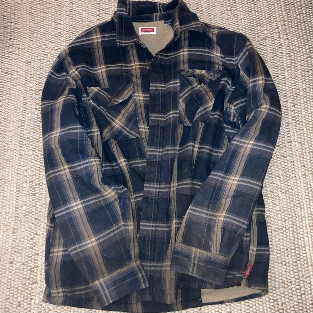 Mens Wrangler Flannel Coat XL